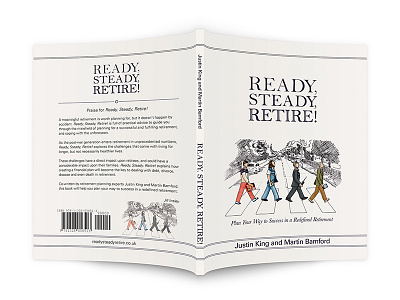 Ready Steady Retire Book Cover Design baby boomers beatles book book cover cover covers drawing illustration millenials