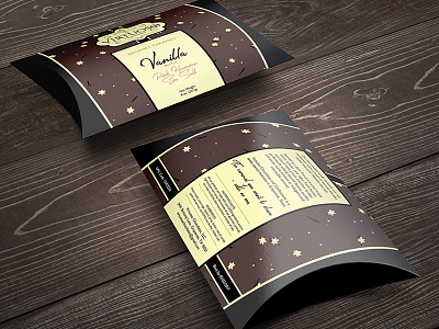 Vanilla Caramels Packaging Design caramel chocolate lux luxurious packaging packaging design pattern design pillow box pink salt