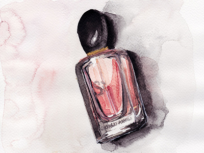 Si by Giorgio Armani - Perfume Bottle Illustration