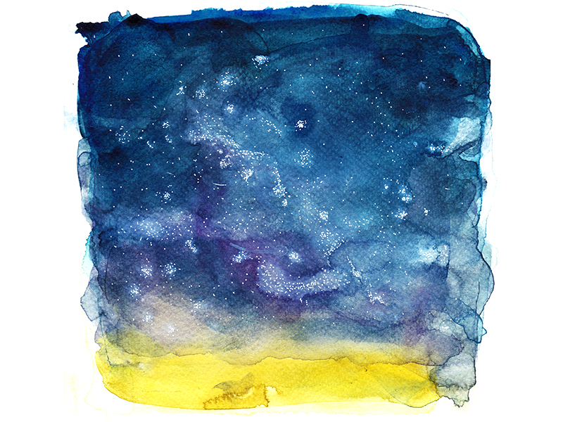 Night Sky 2 Watercolor Background By Ana Novakovic On Dribbble