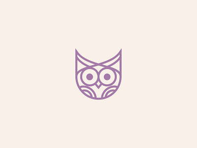 Owl Icon - Logo Design animal animal icon bird bird logo forest geometrical line logo design owl owl icon wild animal