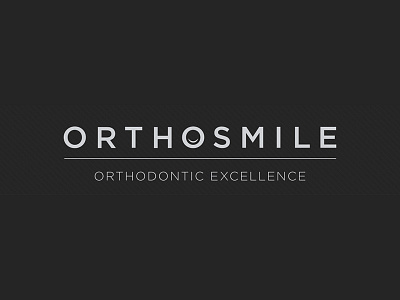 Orthosmile Logo dentist dentist logo dentistry exclusive fancy high end lux luxury logo orthodontic smile teeth