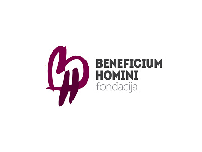Beneficium Homini Foundation Logo bh logo bh monogram charity charity foundation logo logo design monogram