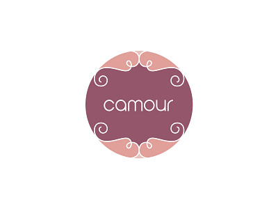 Camour Logo Design camisole circular logo feminine logo lingerie lingerie logo round logo underwear