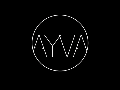 AYVA Brushes - Logo Concept ayva beauty brushes cosmetics delicate elegant feminine fine logo make up brushes make up logo minimal