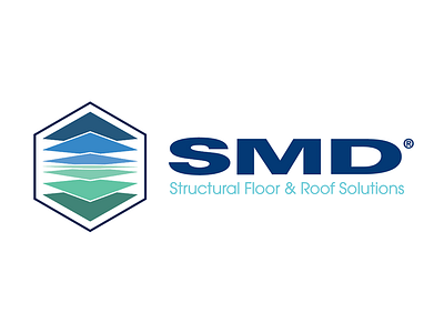 SMD Logo Design construction floor floor and roof construction hexagonal logo roof structural