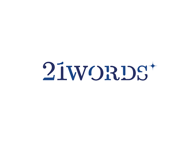 21words* Logo Design language mindfulness language school logo logo logotype typographical logo