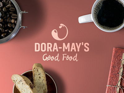 Dora May's Good Food - Logo bistro cafe cook fast food food prep food truck health food logo restaurant splash