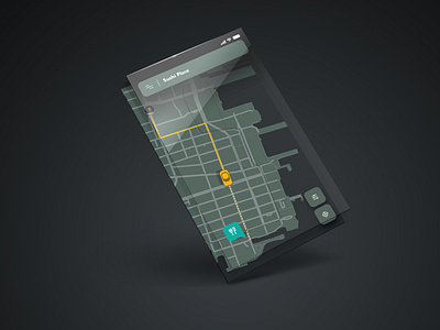 Daily UI 020 - GPS Tracking daily ui daily ui 020 gps tracking map taxi taxi app transport uber ui ux design ui design ux design