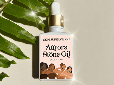 Aurora Stone Oil - Skincare package and design