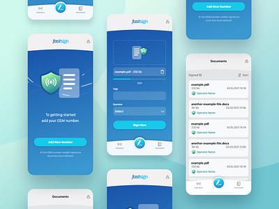 Mobile Signature App app design documents illustration ios app listing mobile mobile app mobile design mobile interface sign now signature ui ui ux