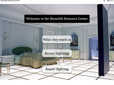 Landing Page for the Monolith Resource Center