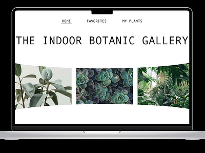 Indoor Botanic Gallery Image Carousel aesthetic carousel dailyui design figma gallery images plants ui