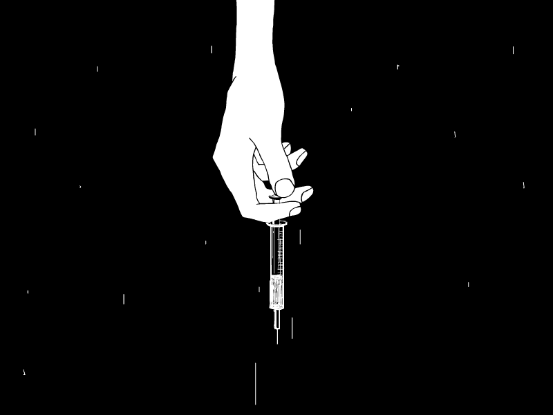 Heroin Cover addiction animation gif hand hands heroin illustration painkiller