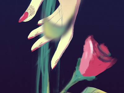 Tara Hands 2d art art flower hands illustration tattoo woman