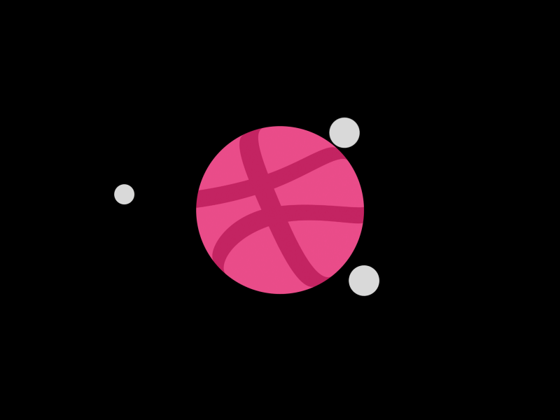 Space Debut animation debut motion graphics orbiting planet revolving space vector