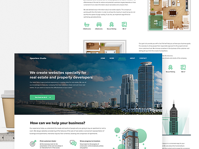 Spearless Studio / Services design house interface real estate studio ui ux web website