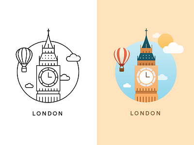 London city icon big ben city cloud collection graphic icon iconography illustration london town