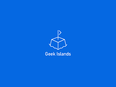Geek Islands logo button code coding geek greek island keyboard logo non profit technology