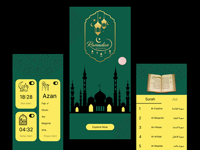Ramadan Kareem Mobile App app auran kaream mobile ramadan ramadan kareem mobile app ui