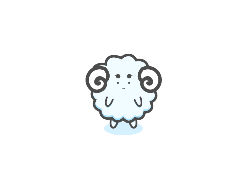 little sheep 2d animation character gif sheep