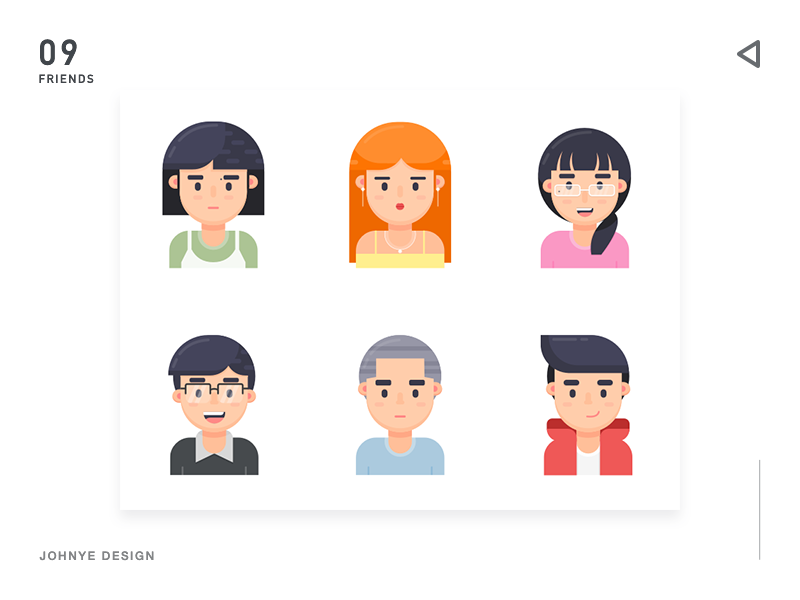 Friends by Johnye on Dribbble