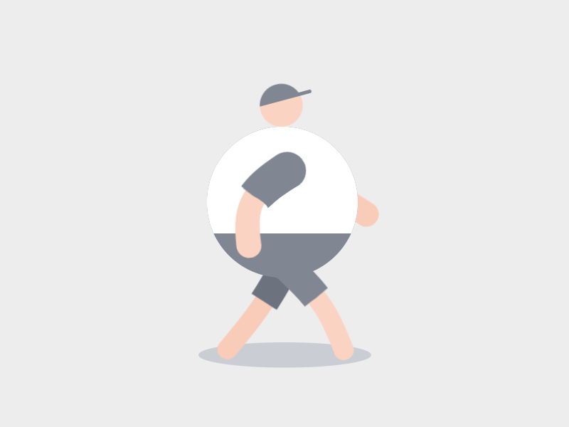 Walking 2d aftereffects animation character design illustration man vector walk web