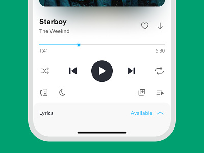 Music Player Control 🎧 app design apple clean design control cool music music player navigation player simple design ui ui design uiux ux