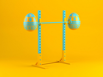 Easter Promotion - Parkwood Leisure 3d barbell blue calendar cinema 4d easter easter eggs events fitness gym leisure centre yellow