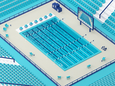 Swimathon 3d activity cinema 4d gym leisure centre mograph pool poster swimathon swimming pool