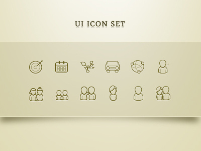 UI Icon Set design glyph graphic icon set ui web website