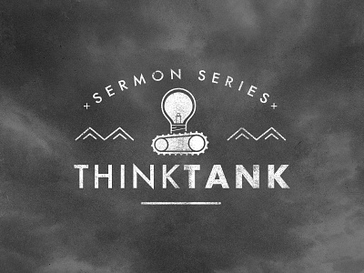 Think Tank branding design identity logo sermon series think tank