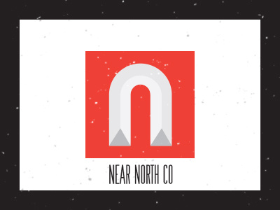 Near North Co. graphic design icon identity lettering logo retro type typography vintage