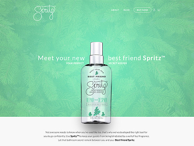 Spritz Landing Page design flat invison landing made with invision product web website