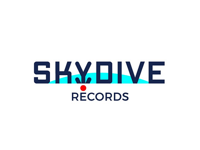 Skydive Records Logo skydive records logo design