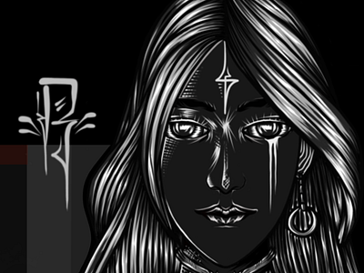 The Queen of Darkness dark darkart darkillustration digitalart digitalillustration drawingart illustration queen vectorart