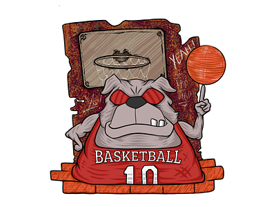 Street basketball animal dark design digitalart drawingart illustration logo mascot ui vectorart