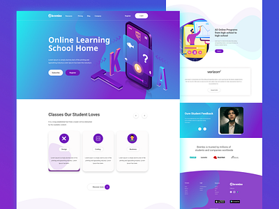 Brembo - Online Learning Education Website Design educaiton learning website online learning ui ux website design