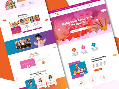 Kids Place – Kids Kindergarten & School HTML5 Template