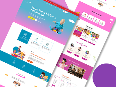 Kids Place – Kids Kindergarten & School  Template Design