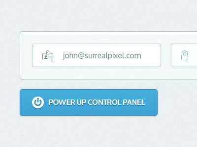 Control Panel Sign In blue control panel cpanel ui user interface
