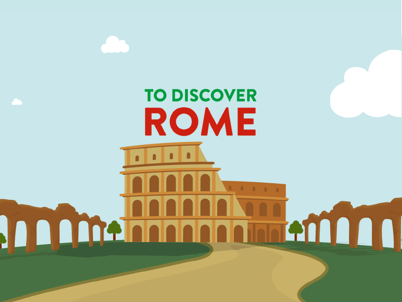 To Discover Rome - Coliseum clouds coliseum discover gif motion rome segway sky