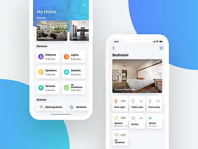 Smart Home Mobile App app application concept home interface ios iot iphone mobile smart home ui ux