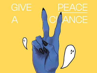 Give Peace A Chance animation campaign digital art humanity love no war peace peaceful poster tolerance