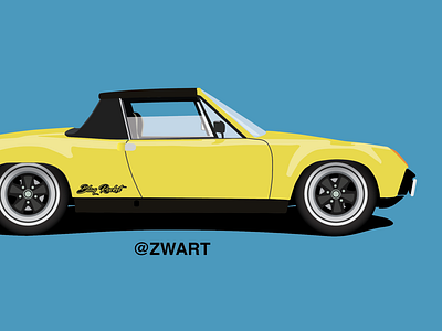Jeff Zwart: Porsche 914-6 GT blaqrocket branding colorado springs design icon illustration illustrator jeff zwart logo logo design vector vectorart