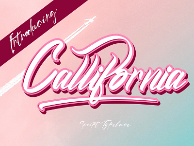 Callifornia Script Fonts branding font invitattion script font