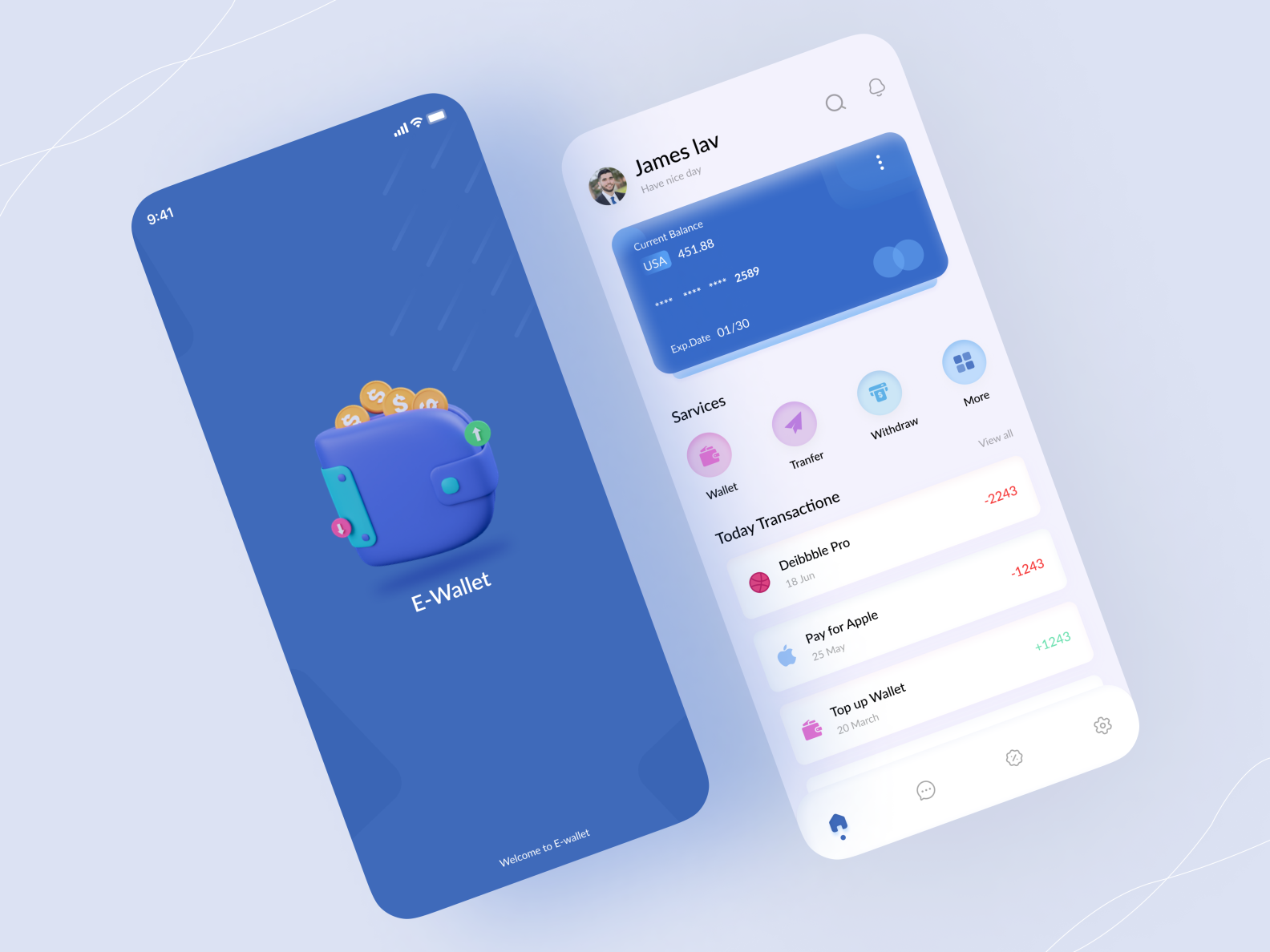 EWallet App by Jonaedui on Dribbble