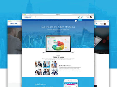 Reliance Web Template branding design home page homepage illustration landingpage minimal mockup template ui ui ux website design