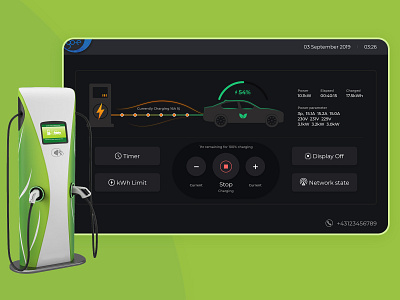 EV Charging stations charging design flat homepage minimal power station ui ux