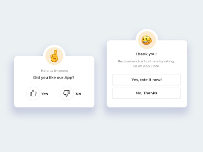 Rate Our App app appstore emoji mobile ratings thankyou